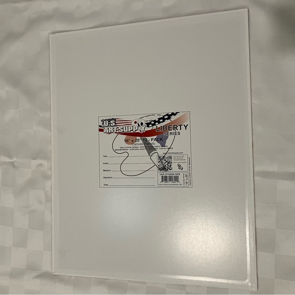 Red Dress Acrylic Painting on Canvas Board - Picture 2 of 2